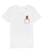 de Crăciun cu cățel in buzunar - Ciobănesc german Tricou mânecă scurtă  Copii Mini Creator