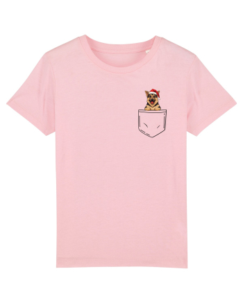de Crăciun cu cățel in buzunar - Ciobănesc german Cotton Pink