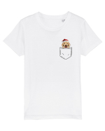 de Crăciun cu cățel in buzunar - Golden Retriever Tricou mânecă scurtă  Copii Mini Creator