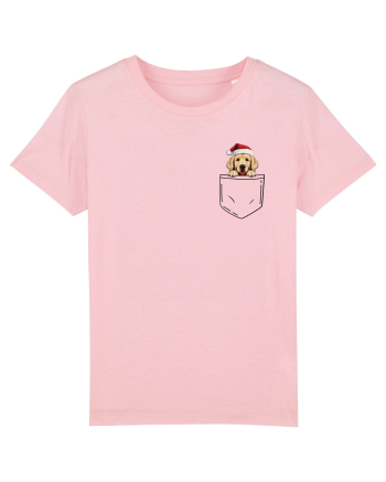 de Crăciun cu cățel in buzunar - Golden Retriever Cotton Pink