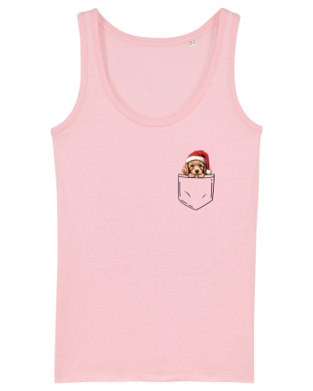 de Crăciun cu cățel in buzunar - Pudel Cotton Pink