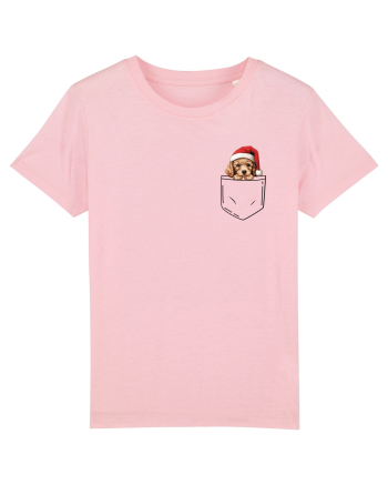 de Crăciun cu cățel in buzunar - Pudel Cotton Pink