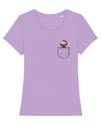 de Crăciun cu cățel in buzunar - Pug Lavender Dawn