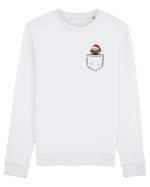de Crăciun cu cățel in buzunar - Pug Bluză mânecă lungă Unisex Rise