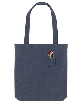 de Crăciun cu cățel in buzunar - Weimaraner Midnight Blue