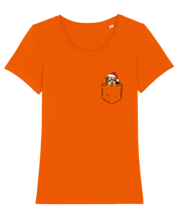 de Crăciun cu cățel in buzunar - Yorkshire Terrier Bright Orange