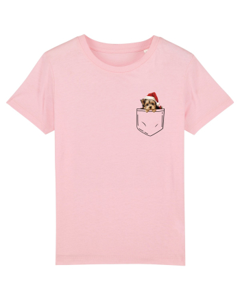 de Crăciun cu cățel in buzunar - Yorkshire Terrier Cotton Pink