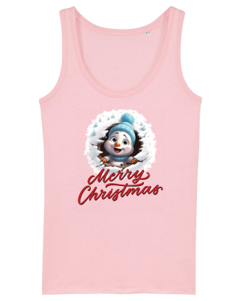 cu urări de Crăciun si om de zăpadă v4 Cotton Pink