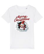 cu urări de Crăciun si om de zăpadă v6 Tricou mânecă scurtă  Copii Mini Creator