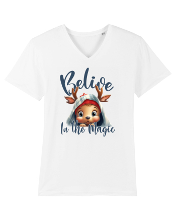 de Craciun cu pui de ren - Believe in the magic White