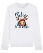 de Craciun cu pui de ren - Believe in the magic Bluză mânecă lungă Unisex Rise