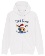 de Craciun cu pui de ren - Let it snow Hanorac cu fermoar Unisex Connector