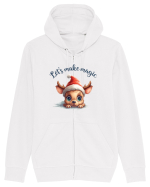 de Craciun cu pui de ren - Let s make magic Hanorac cu fermoar Unisex Connector