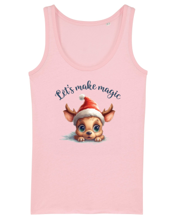 de Craciun cu pui de ren - Let s make magic Cotton Pink