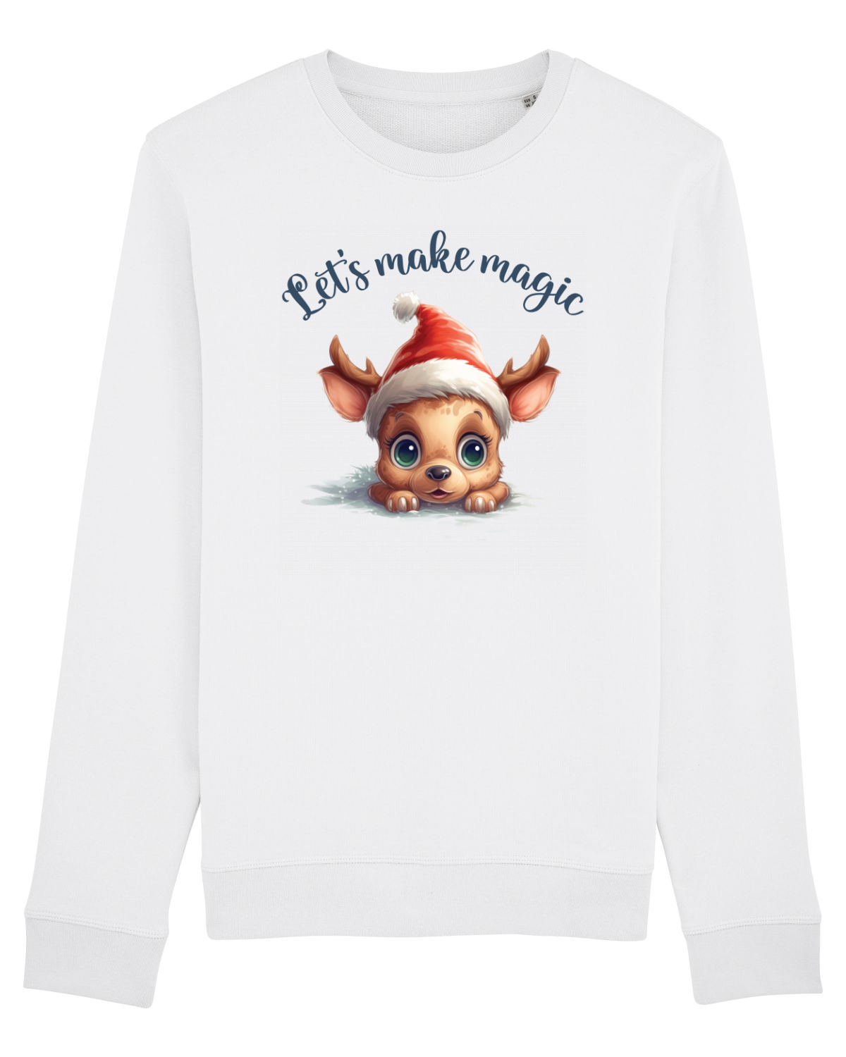 Bluză mânecă lungă Unisex Rise White