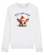 de Craciun cu pui de ren - Let s make magic Bluză mânecă lungă Unisex Rise