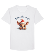 de Craciun cu pui de ren - Let s make magic Tricou mânecă scurtă guler larg Bărbat Skater