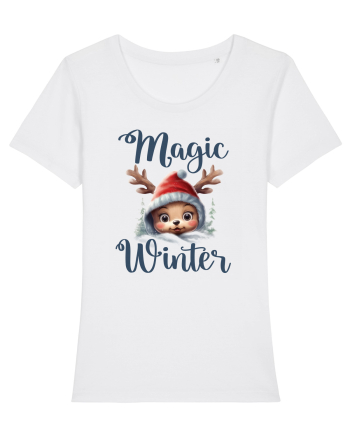 de Craciun cu pui de ren - Magic winter White