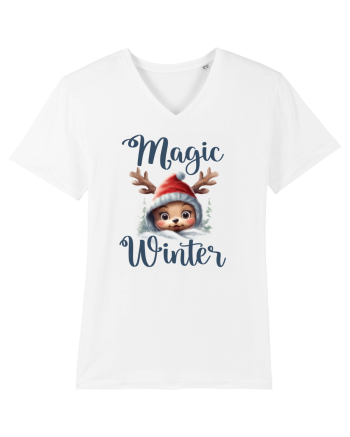 de Craciun cu pui de ren - Magic winter White