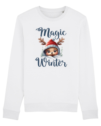 de Craciun cu pui de ren - Magic winter White