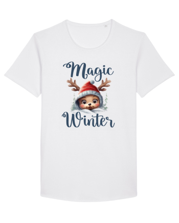 de Craciun cu pui de ren - Magic winter White