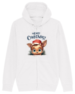 de Craciun cu pui de ren - Merry Christmas Little Reindeer Hanorac cu fermoar Unisex Connector