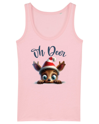 de Craciun cu pui de ren - Oh Deer Reindeer Cotton Pink