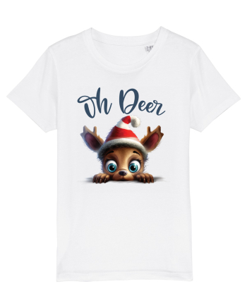 de Craciun cu pui de ren - Oh Deer Reindeer White
