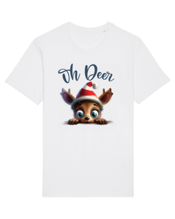 de Craciun cu pui de ren - Oh Deer Reindeer White