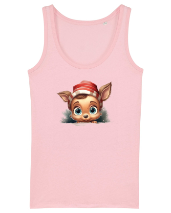 de Craciun cu pui de ren - v1 Cotton Pink