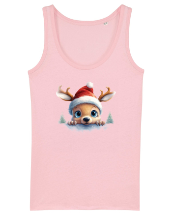 de Craciun cu pui de ren - v2 Cotton Pink