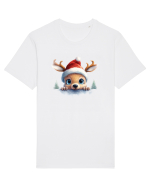 de Craciun cu pui de ren - v2 Tricou mânecă scurtă Unisex Rocker