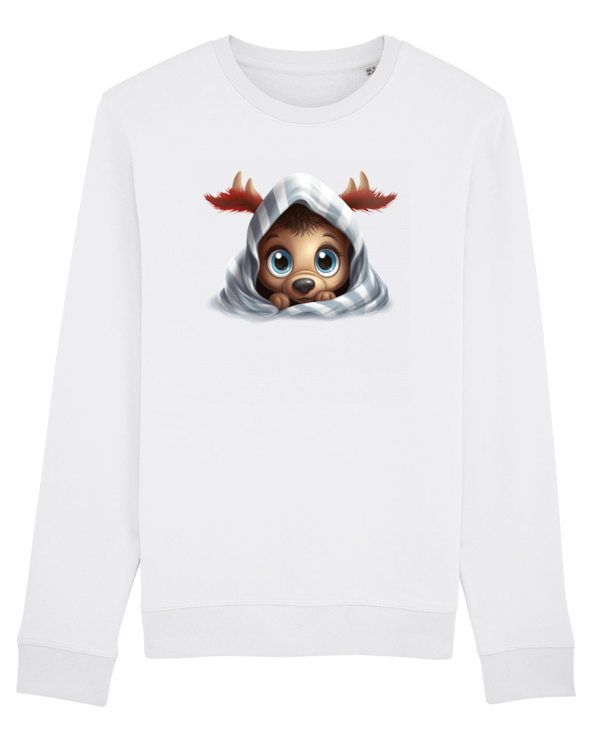 Bluză mânecă lungă Unisex Rise White