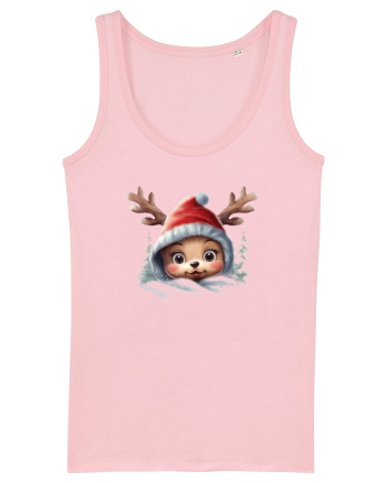de Craciun cu pui de ren - v5 Cotton Pink
