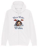 de Craciun cu pui de ren - Warm winter wishes Hanorac cu fermoar Unisex Connector