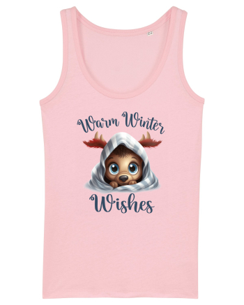 de Craciun cu pui de ren - Warm winter wishes Cotton Pink