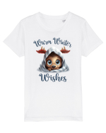 de Craciun cu pui de ren - Warm winter wishes Tricou mânecă scurtă  Copii Mini Creator