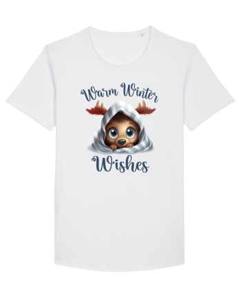 de Craciun cu pui de ren - Warm winter wishes White