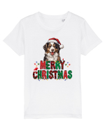 cu urări de Crăciun si cățel Ciobănesc australian Tricou mânecă scurtă  Copii Mini Creator
