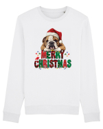 cu urări de Crăciun si cățel Bulldog Bluză mânecă lungă Unisex Rise