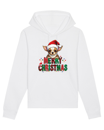 cu urări de Crăciun si cățel Chihuahua White