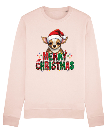 cu urări de Crăciun si cățel Chihuahua Candy Pink