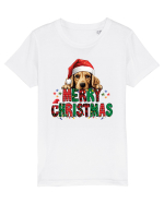 cu urări de Crăciun si cățel Cocker Spaniel Tricou mânecă scurtă  Copii Mini Creator