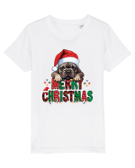 cu urări de Crăciun si cățel Bulldog francez Tricou mânecă scurtă  Copii Mini Creator