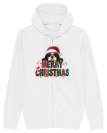 cu urări de Crăciun si cățel Shih Tzu Hanorac cu fermoar Unisex Connector