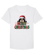 cu urări de Crăciun si cățel Shih Tzu Tricou mânecă scurtă guler larg Bărbat Skater