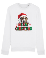 cu urări de Crăciun si cățel Staffordshire Terrier Bluză mânecă lungă Unisex Rise