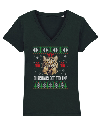 amuzant cu motive de Crăciun - Christmas got stolen Black