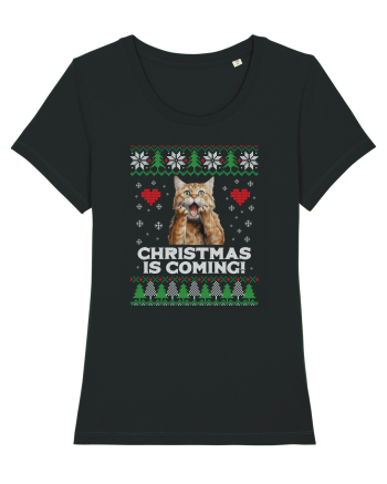 amuzant cu motive de Crăciun - Christmas is coming Black