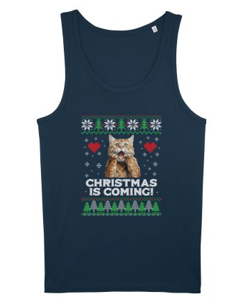 amuzant cu motive de Crăciun - Christmas is coming Navy